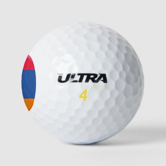 Armenische Flagge Golfball (Logo)