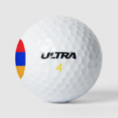 Armenische Flagge Golfball (Logo)