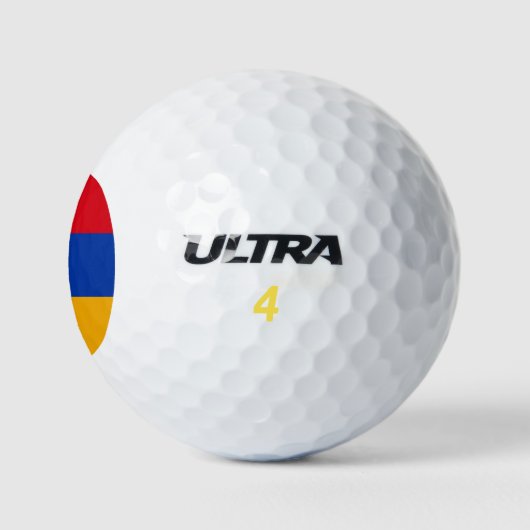 armenische Flagge Golfball (Logo)