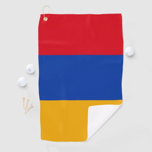 armenische Flagge Golfhandtuch (Insitu)
