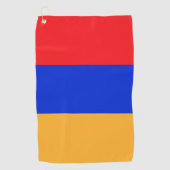 Armenische Flagge Golfhandtuch (Vorderseite)