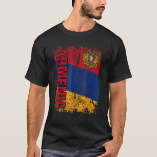 ARMENISCHE FLAGGE Große Flagge Vintage abgenutzt T-Shirt