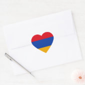 armenische Flagge Herz-Aufkleber (Umschlag)