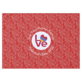 Armenische Flagge Herzerrote Liebe Tischdecke (Vorderseite (Horizontal))