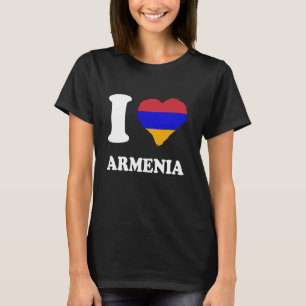 Armenische Flagge I Liebe Armenien Armenische Root T-Shirt