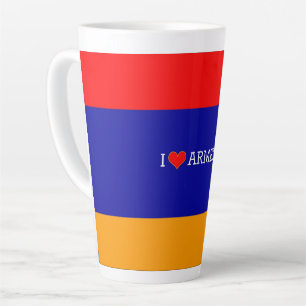 armenische Flagge: I Liebe Armenien, Milchtasse