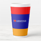 armenische Flagge: I Liebe Armenien, Milchtasse (Vorderseite)