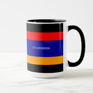 armenische Flagge: I Liebe Armenien Tasse