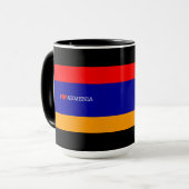 armenische Flagge: I Liebe Armenien Tasse (Vorderseite Links)