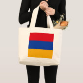 armenische Flagge Jumbo Stoffbeutel (Vorderseite (Produkt))