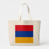 armenische Flagge Jumbo Stoffbeutel (Rückseite)
