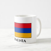 armenische Flagge Kaffeetasse (VorderseiteRechts)