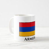 armenische Flagge Kaffeetasse (Vorderseite Links)