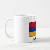 armenische Flagge Kaffeetasse (Links)