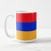 Armenische Flagge Kaffeetasse (Links)