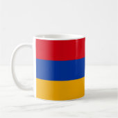 armenische Flagge Kaffeetasse (Links)