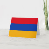 armenische Flagge Karte (Vorderseite)
