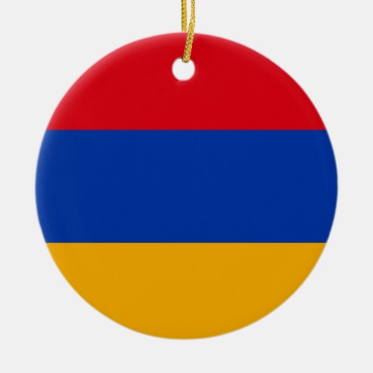 armenische Flagge Keramik Ornament (Vorne)