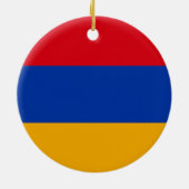 armenische Flagge Keramik Ornament (Hinten)