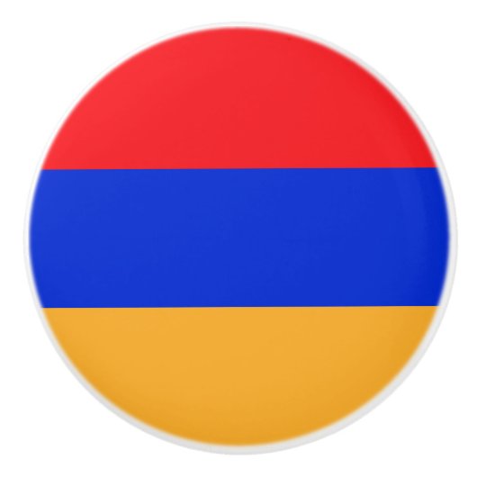 Armenische Flagge Keramikknauf (Vorderseite)