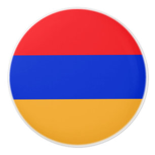 Armenische Flagge Keramikknauf