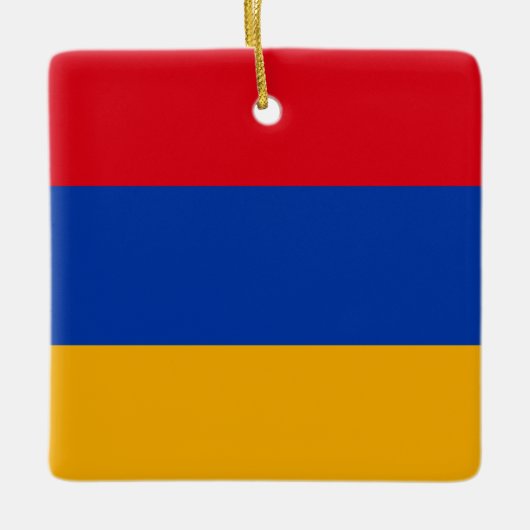 armenische Flagge Keramikornament (Vorderseite)
