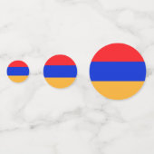 Armenische Flagge Konfetti (Rückseiten)