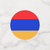 Armenische Flagge Konfetti (Klein Vorderseite)