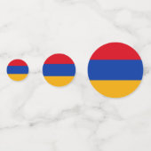 armenische Flagge Konfetti (Rückseiten)