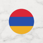 armenische Flagge Konfetti (Klein Vorderseite)