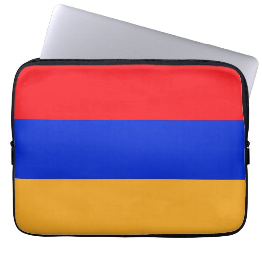 Armenische Flagge Laptopschutzhülle (Vorderseite)