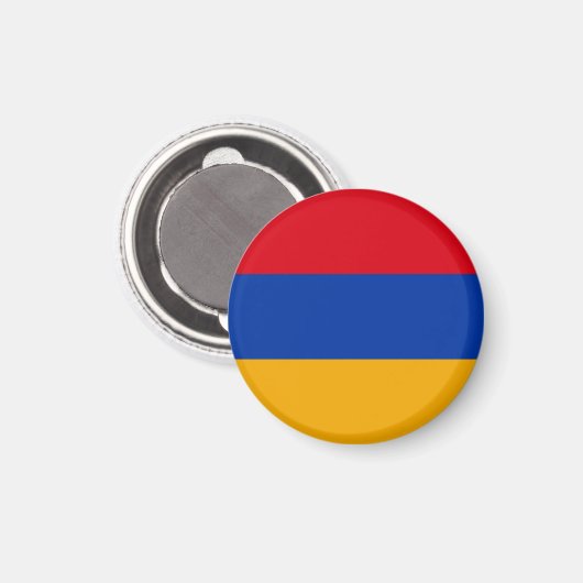armenische Flagge Magnet (Vorderseite/Rückseite)
