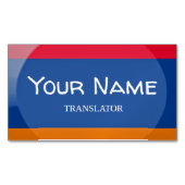 Armenische Flagge Magnetische Visitenkarte (Vorderseite)