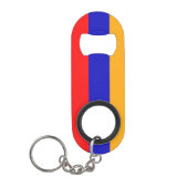 Armenische Flagge Mini-Flaschenöffner mit Schlüsse Mini Flaschenöffner (Vorderseite)