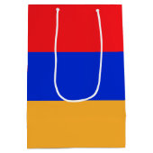 Armenische Flagge Mittlere Geschenktüte (Rückseite)