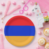 Armenische Flagge Pappteller (Party)