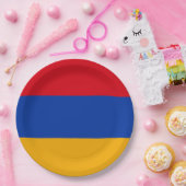 armenische Flagge Pappteller (Party)