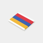 armenische Flagge Post-it Klebezettel (angewinkelt)