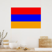 armenische Flagge Poster (Küche)