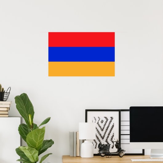 Armenische Flagge Poster (Heimbüro)