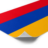 armenische Flagge Poster (Ecke)
