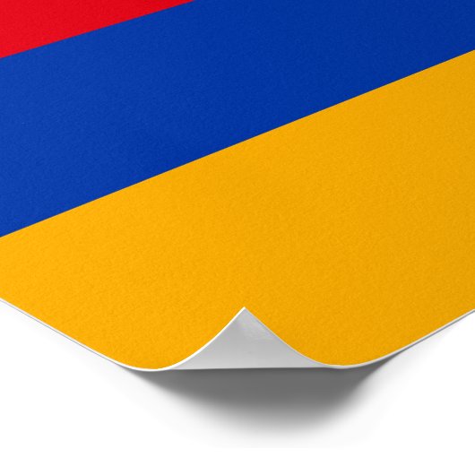 armenische Flagge Poster (Ecke)