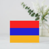 armenische Flagge Postkarte (Stehend Vorderseite)