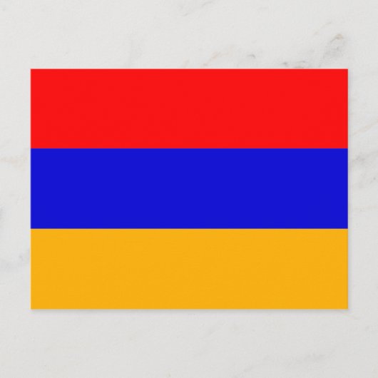 armenische Flagge Postkarte (Vorderseite)