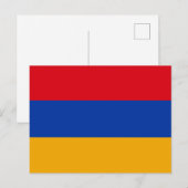 armenische Flagge Postkarte (Vorne/Hinten)