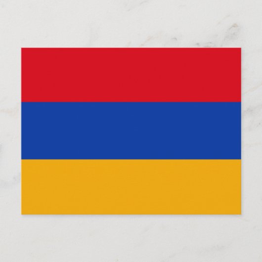 armenische Flagge Postkarte (Vorderseite)
