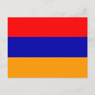 Armenische Flagge Postkarte