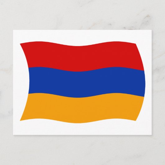 Armenische Flagge Postkarte (Vorderseite)