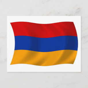 Armenische Flagge Postkarte