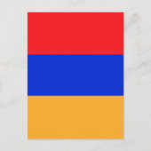 Armenische Flagge Postkarte (Vorderseite)